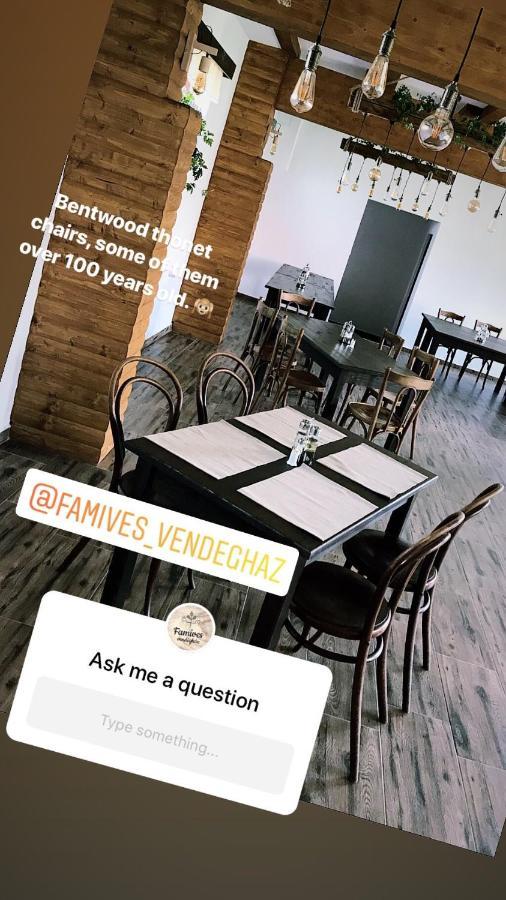 Famives Vendeghaz Bed & Breakfast Racul Dış mekan fotoğraf